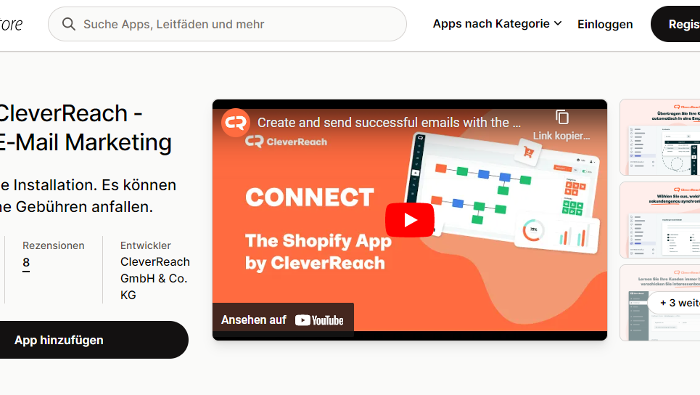 Cleverreach mit Shopify verbinden