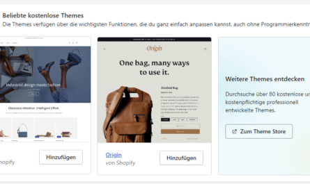 kostenfreie Shopify Themes ausprobieren