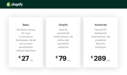 Shopify Preise