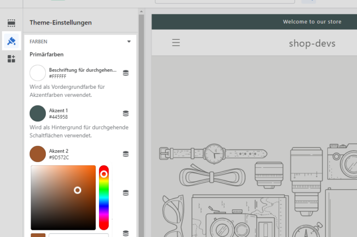 Shopify Theme Farben ändern