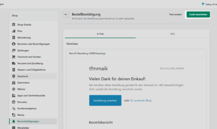 Bestellbestätigung mit PDF