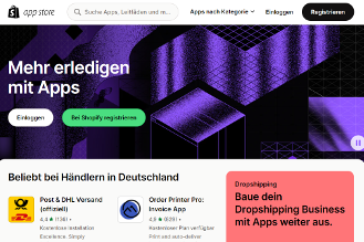 Shopify App Store - App installieren