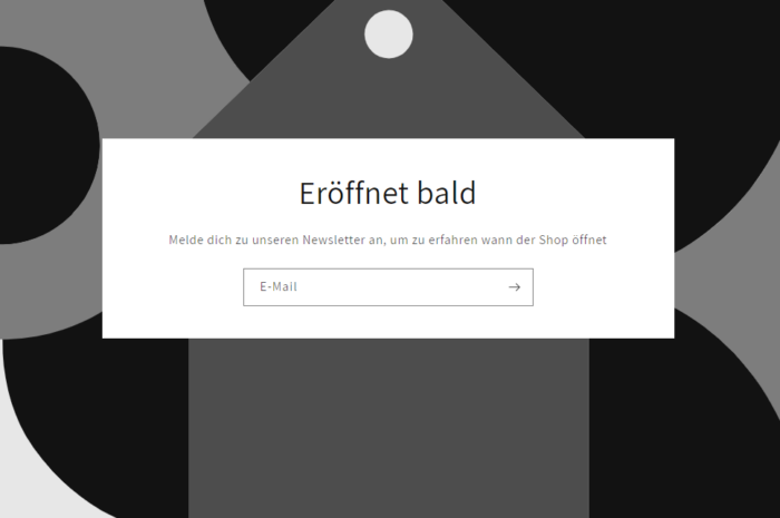 Shopify-Shop mit Passwort schützen