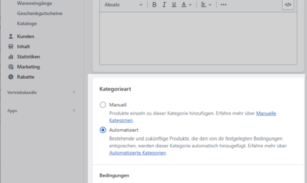 Automatische Collections / Kategorien