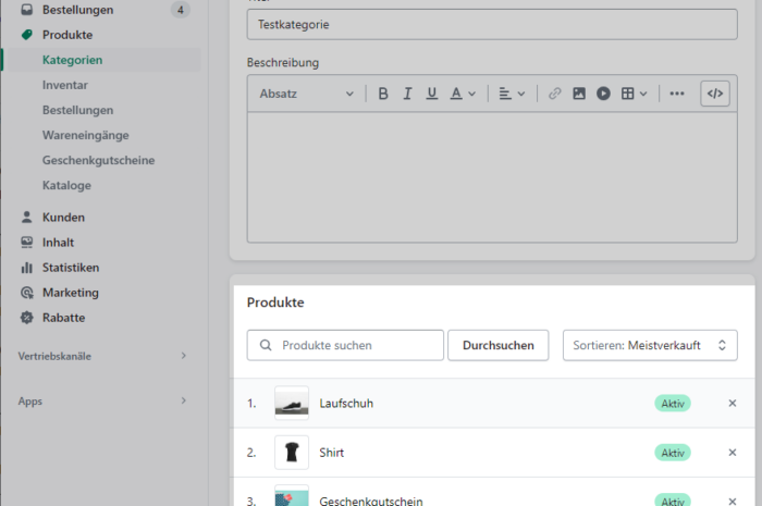 Shopify Kategorien/Collections: Manuell oder Automatisch
