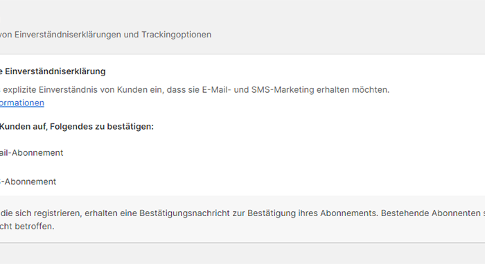 Double Opt-in für Newsletter bei Shopify aktivieren