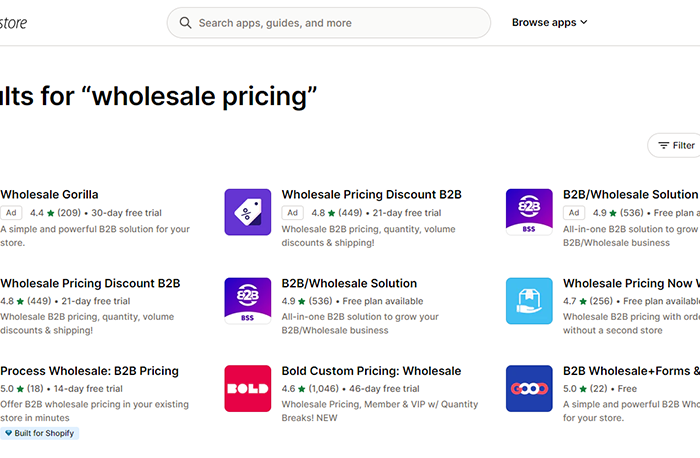 Shopify: Staffelpreise, Kunden- und Kundengruppenpreise