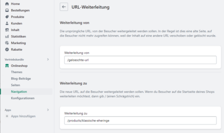 301 Redirect einzeln erstellen